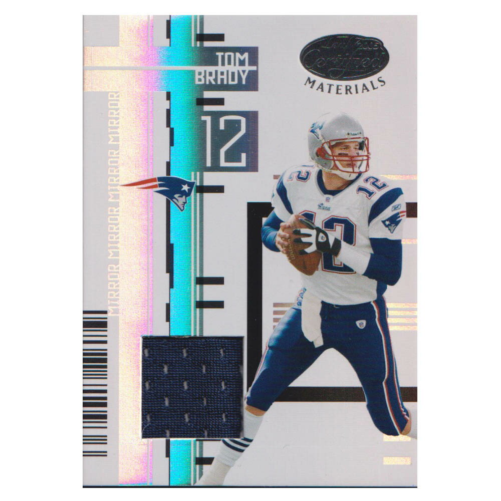 NFL トム・ブレイディ ペイトリオッツ トレーディングカード/スポーツカード 1点物 2005 ジャージ カード (76/175) Donruss