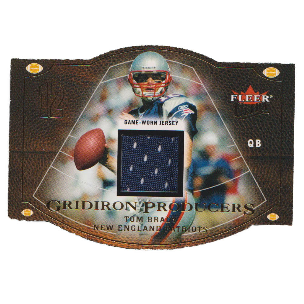 NFL トム・ブレイディ ペイトリオッツ トレーディングカード/スポーツカード 1点物 2004 ジャージ カー..