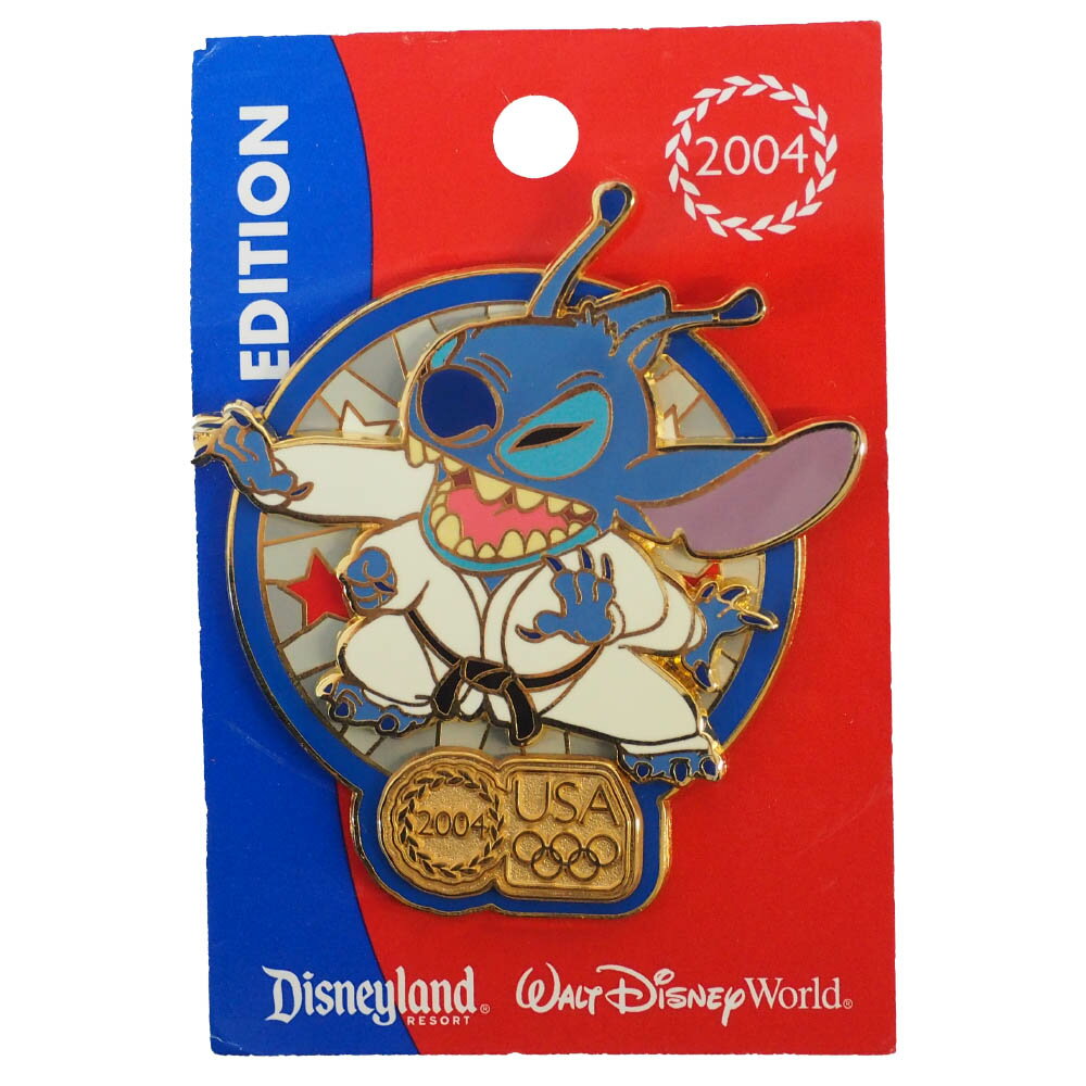 スティッチ USA ディズニーシドニー 2004 USA Pin LE2004 : Judo (Stitch) ピンズ ピンバッチ