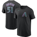 MLB ランディ・ジョンソン アリゾナ・ダイヤモンドバックス Tシャツ クーパーズタウン ネーム＆ナンバー ナイキ/Nike ブラック【OCSL】