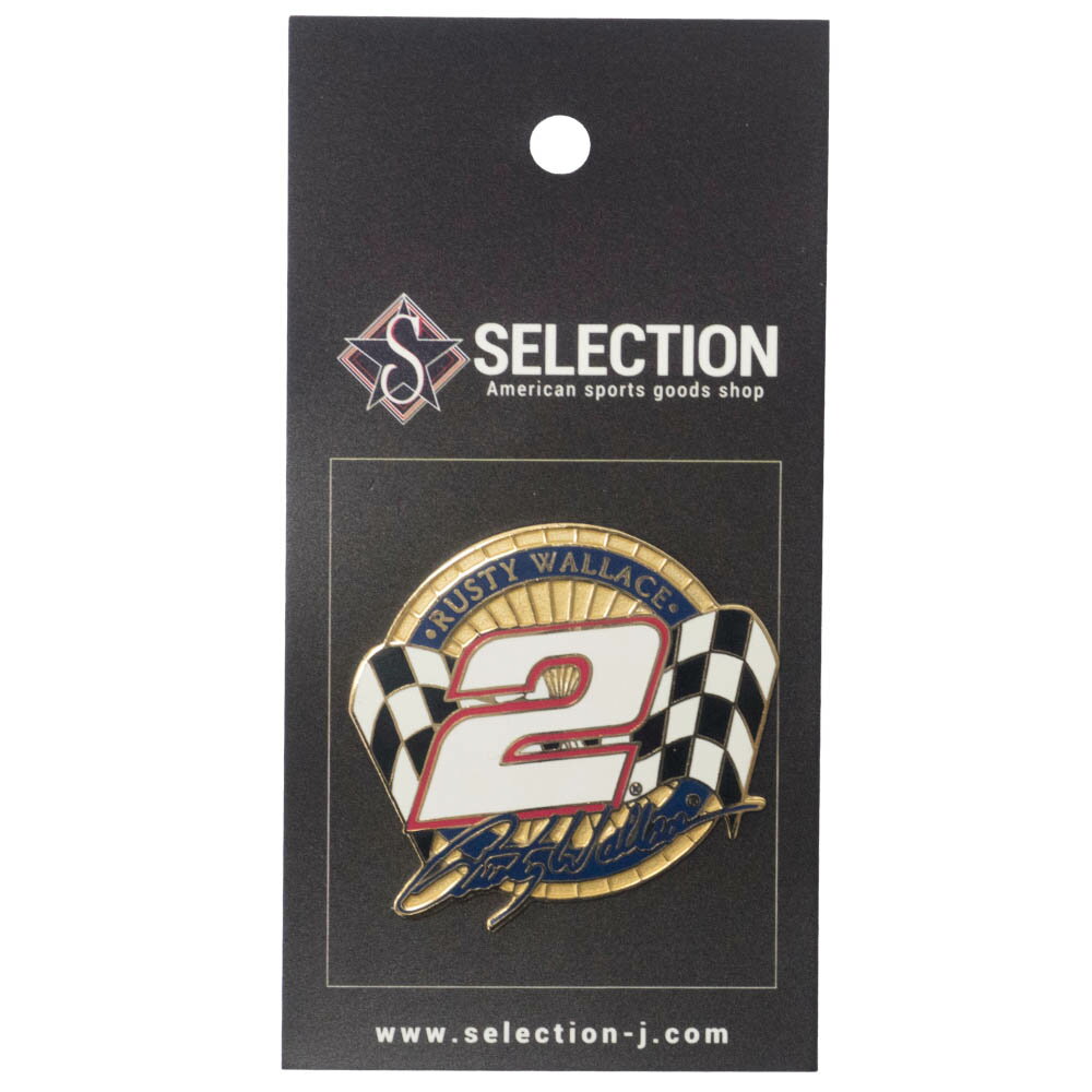 Nascar ラスティ・ワレス Flag Signiture Pin PSG