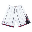 NBA トロント・ラプターズ ショートパンツ/ショーツ スウィングマン ミッチェル&ネス/Mitchell & Ness ホワイト トレーニング特集2203MN...
