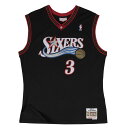 NBA アレン・アイバーソン フィラデルフィア・76ers ユニフォーム/ジャージ スウィングマン ミッチェル＆ネス/Mitchell & Ness ブラック【OCSL】2203MN特集