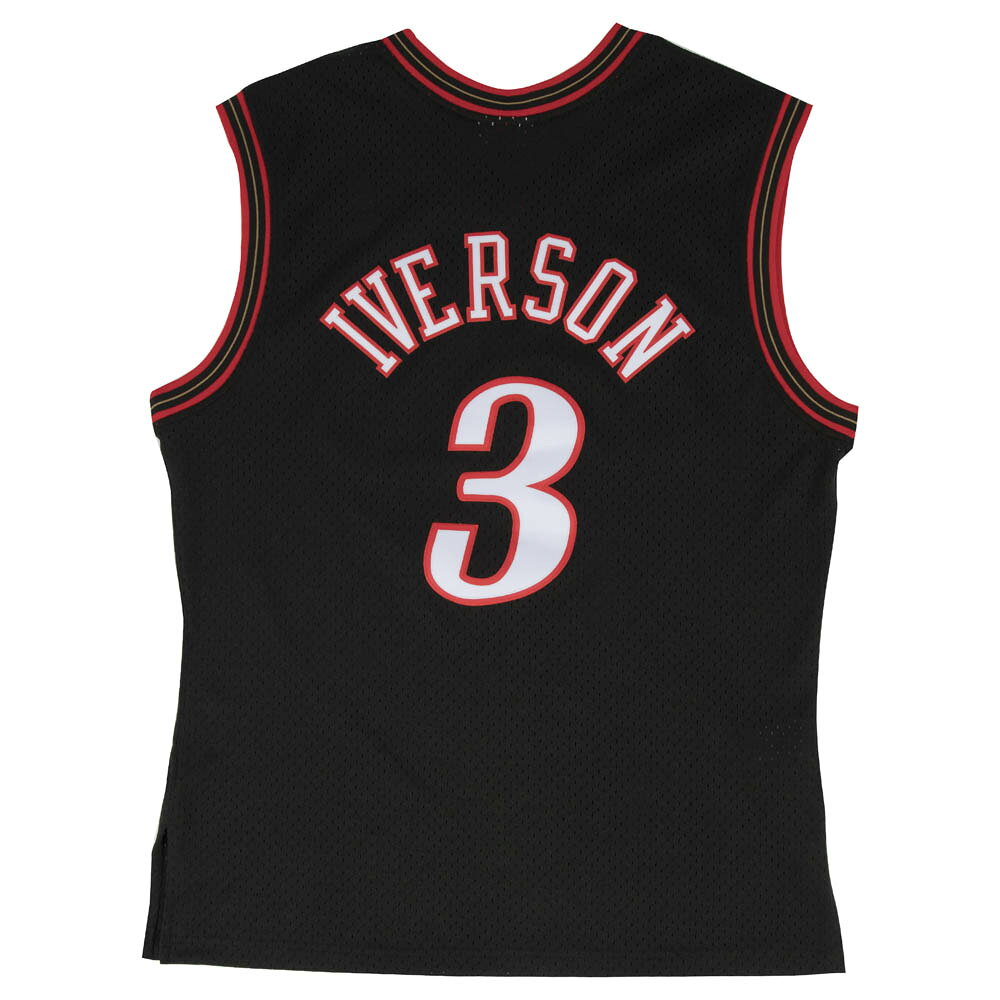 MLB.NBAグッズショップ SELECTIONのNBA アレン・アイバーソン フィラデルフィア・76ers ユニフォーム/ジャージ スウィングマン ミッチェル＆ネス/Mitchell & Ness ブラック【OCSL】2203MN特集｜アングル2