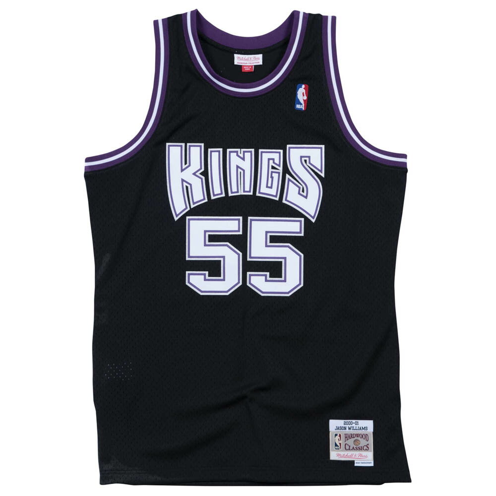 NBA ジェイソン ウィリアムス キングス ユニフォーム/ジャージ スウィングマン ミッチェル＆ネス/Mitchell Ness ブラック【OCSL】2203MN特集