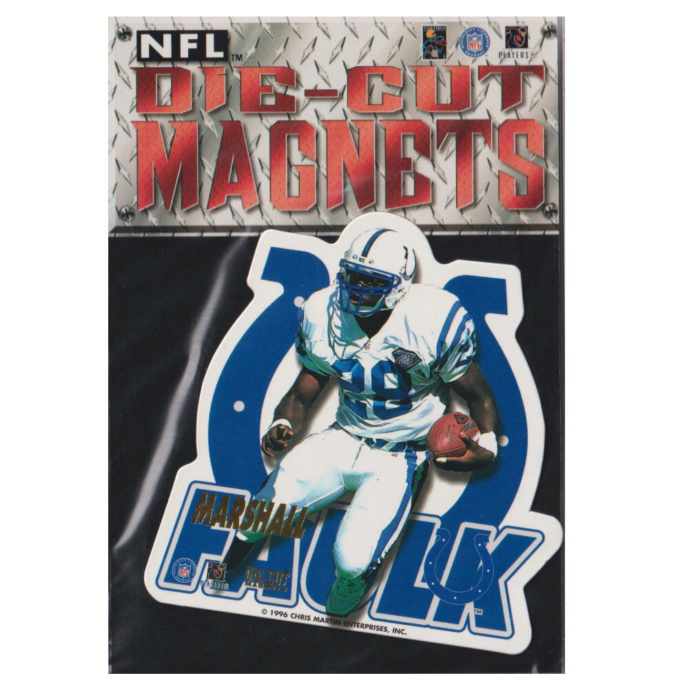 NFL マーシャル・フォーク コルツ 1996 Die Cut マグネット Pro Magnets 1
