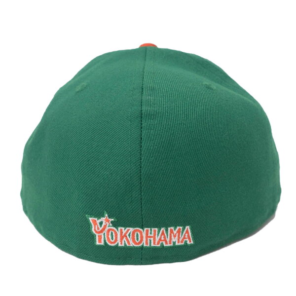 横浜DeNAベイスターズ グッズ キャップ/帽子 カスタムカラー 59FIFTY ニューエラ/New Era グリーン/オレンジ 平つば キャップ 特集