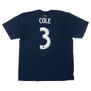 MLS アシュリー・コール LAギャラクシー Tシャツ ネーム&ナンバー アディダス/Adidas ネイビー【OCSL】