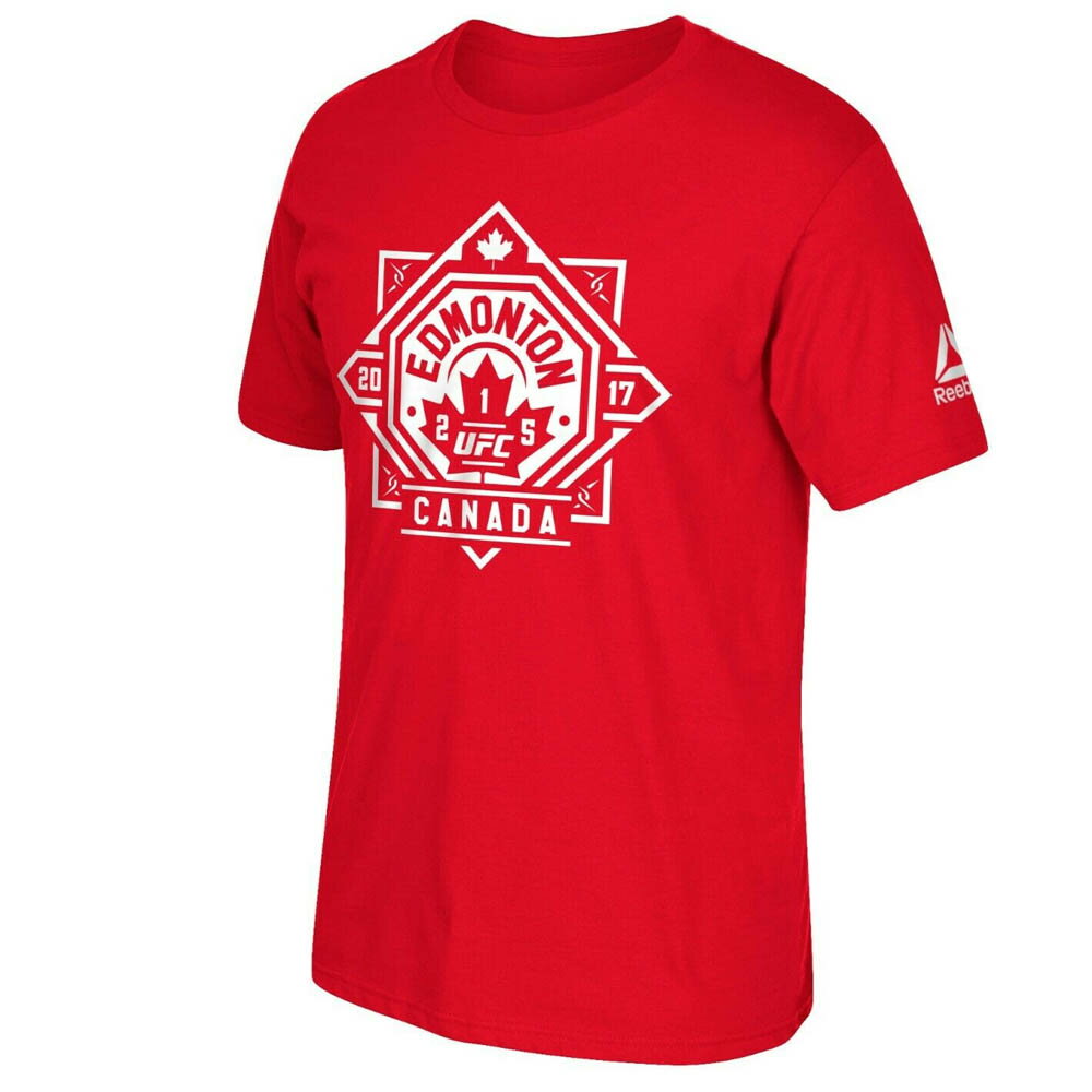 UFC Tシャツ 215 エドモントン カナダ ウェイイン リーボック/Reebok レッド【OCSL】
