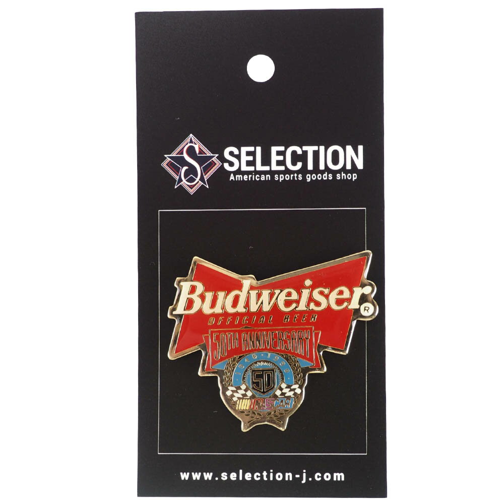 Nascar Budweiser Official Beer 50周年記念 Pin ピンバッチ ピンズ