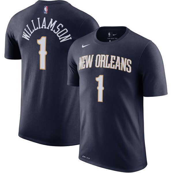 NBA ザイオン・ウィリアムソン ニューオリンズ・ペリカンズ Tシャツ 2019/2020 ネーム & ナンバー ナイキ/Nike ネイビー