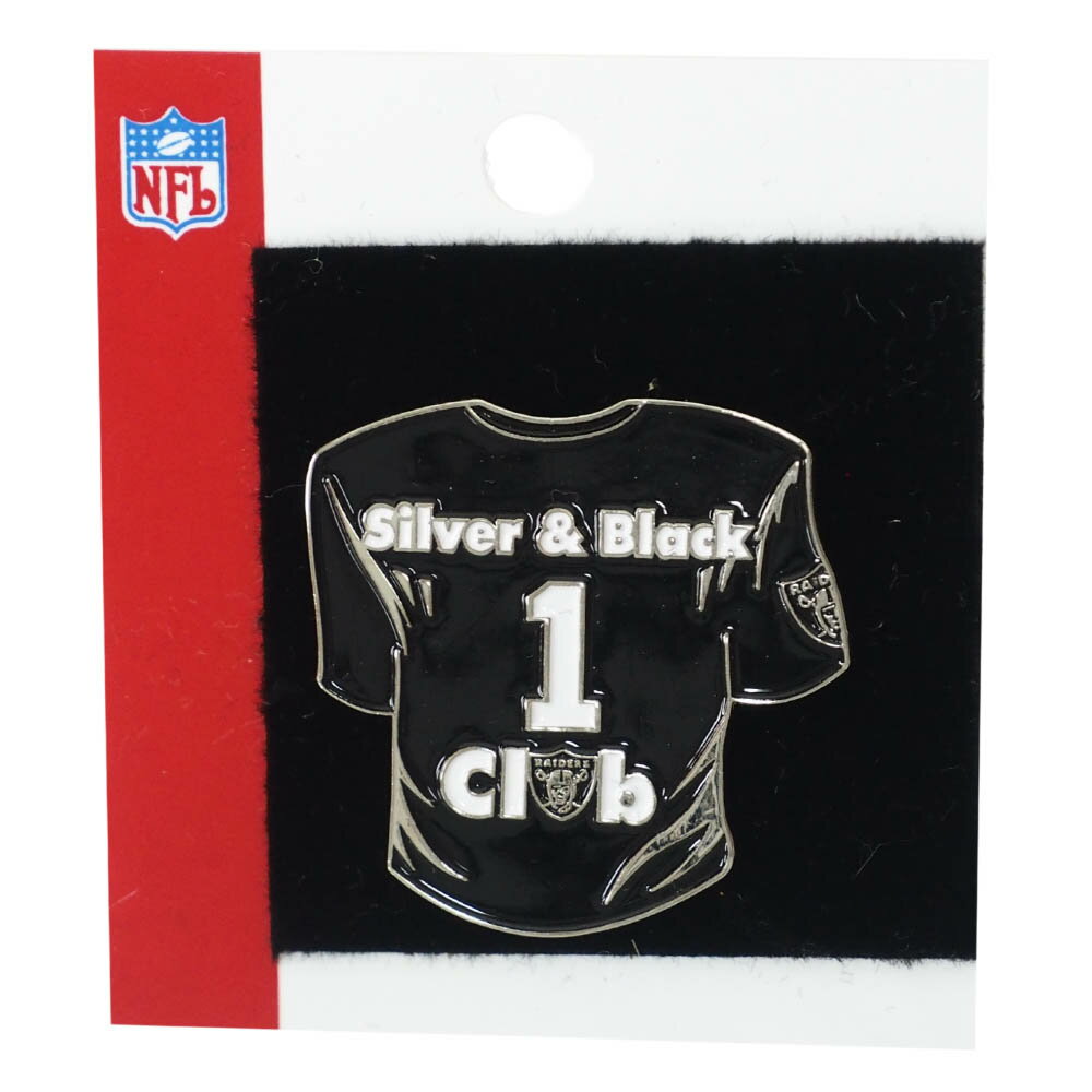 NFL レイダース Silver & Black Club Pin ピンバッチ ピンズ PSG