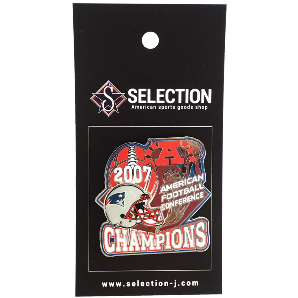 NFL ペイトリオッツ 2007 AFC 優勝記念 Pin ピンバッチ ピンズ PSG