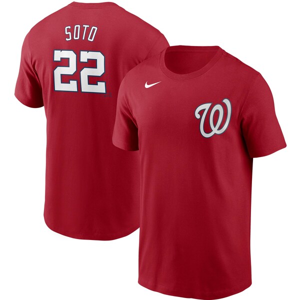 Rakuten - MLB フアン・ソト ワシントン・ナショナルズ Tシャツ ネーム & ナンバー ナイキ/Nike レッド