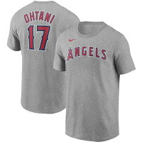 【取寄】MLB 大谷翔平 ロサンゼルス・エンゼルス Tシャツ ネーム & ナンバー ナイキ/Nike グレー - 
2020シーズンから登場！ナイキMLB選手Tシャツ取寄受付スタート！
