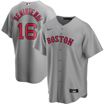 MLB アンドリュー・ベニンテンディ ボストン・レッドソックス ユニフォーム/ジャージ ロード 2020 レプリカ ナイキ/Nike グレー