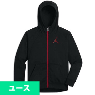 JORDAN パーカー/フーディー キッズ/ユース Full Zip Jumpman Hoodie ナイキ/Nike Black/Red