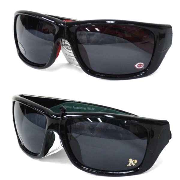 ご予約 MLB ボストン・レッドソックス Full Rim Sports Polarized サングラス California Accessories ブラック/レッド