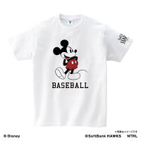 福岡ソフトバンクホークス グッズ Tシャツ ミッキーマウス（BASEBALL）×福岡ソフトバンクホークス　Tシャツ Space Age ホワイト - 
福岡ソフトバンクホークス×ミッキーマウスコラボアイテムが新入荷！
