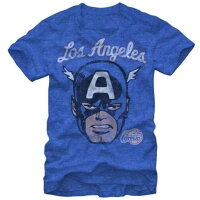 NBA ロサンゼルス・クリッパーズ Tシャツ Captain America Face キャプテン・アメリカ アベンジャーズ Marvel ロイヤル - 
人気のシリーズ、NBA×MarvelのTシャツが新入荷！
