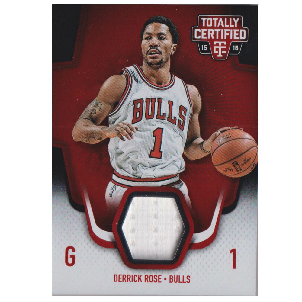 NBA デリック・ローズ シカゴ・ブルズ トレーディングカード 2015-16 Totally Certified Materials Card 117/199 Panini