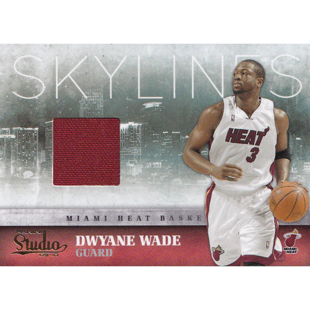 NBA ドウェイン・ウェイド マイアミ・ヒート トレーディングカード 2009-10 Studio Skylines Materials Card 242/249 Panini