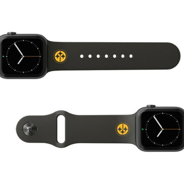 NFL スティーラーズ 42-44mm Apple Watch Band アップルウォッチ バンド Groove Life ブラック