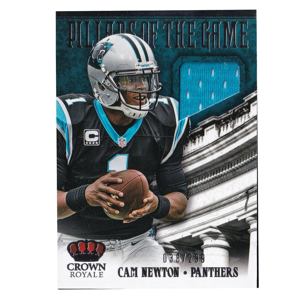 NFL キャム・ニュートン パンサーズ トレーディングカード 2013 Crown Royale Pillars of the Game Materials Card 038/299 Panini