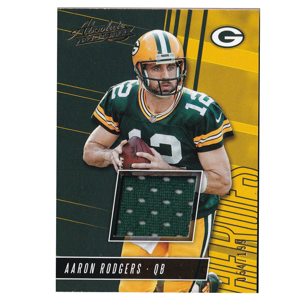 NFL アーロン・ロジャース パッカーズ トレーディングカード 2018 Absolute Heroes Memorabilia Card 054/199 Panini