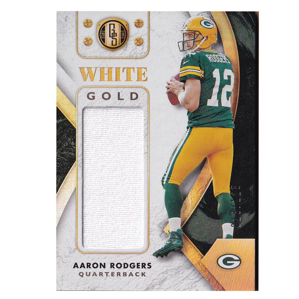 NFL アーロン・ロジャース パッカーズ トレーディングカード 2018 Gold Standard White Card 018/125 Panini