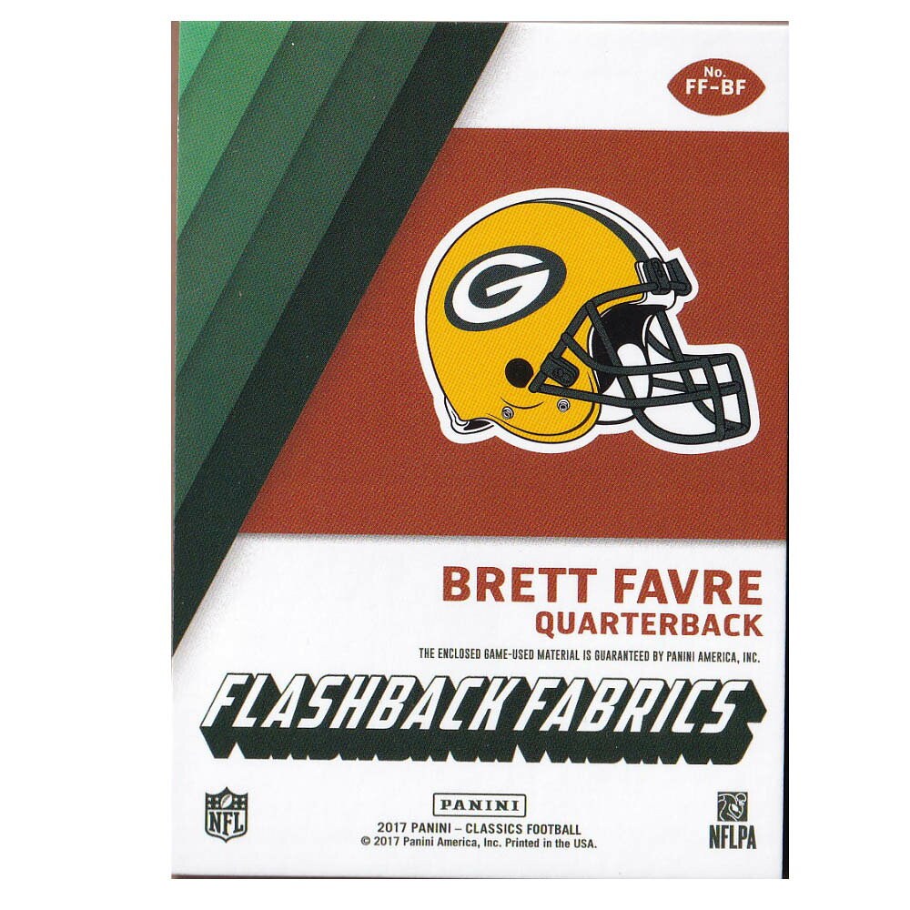NFL �֥�åȡ��ե����� �ѥå����� �ȥ졼�ǥ��󥰥����� 2017 Classics Flashback Fabrics Card 246/399 Panini
