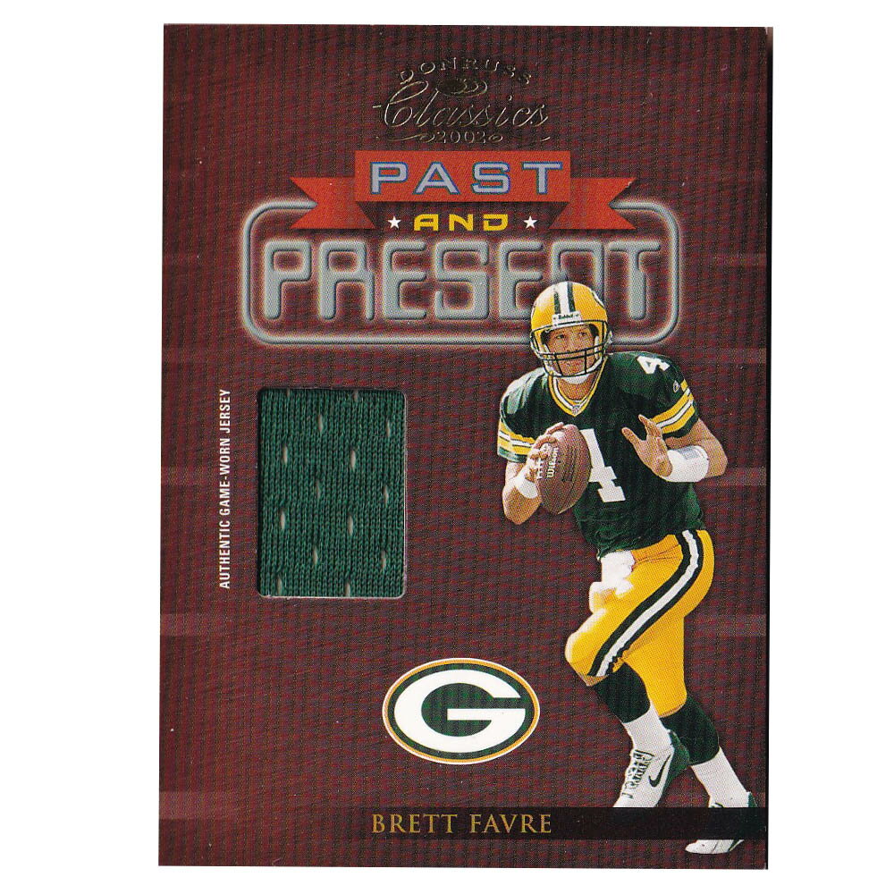 NFL ブレット・ファーブ パッカーズ トレーディングカード 2002 Donruss Classics Past and Present Jerseys Card 228/400 DonRuss