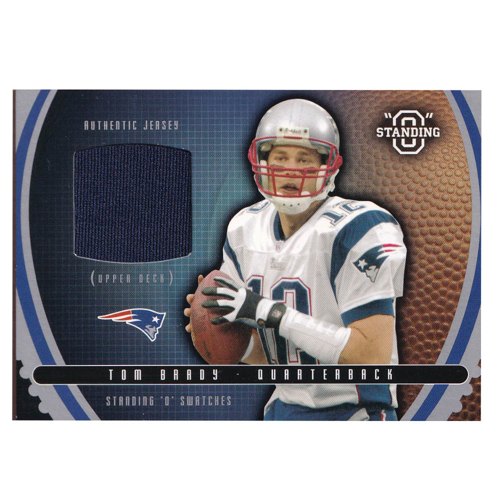 NFL トム・ブレイディ ペイトリオッツ トレーディングカード 2003 Standing O Swatches Authentic Game Jerseys Card Upper Deck