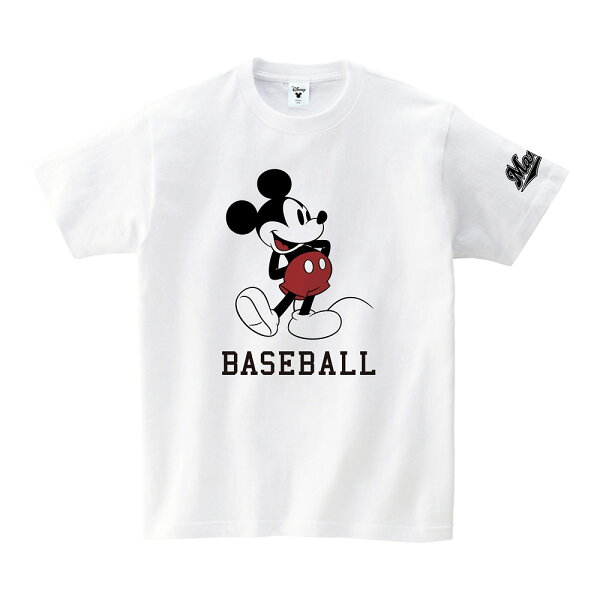 千葉ロッテマリーンズ グッズ Tシャツ ミッキーマウス（BASEBALL）×千葉ロッテマリーンズ　Tシャツ Space Age ホワイト