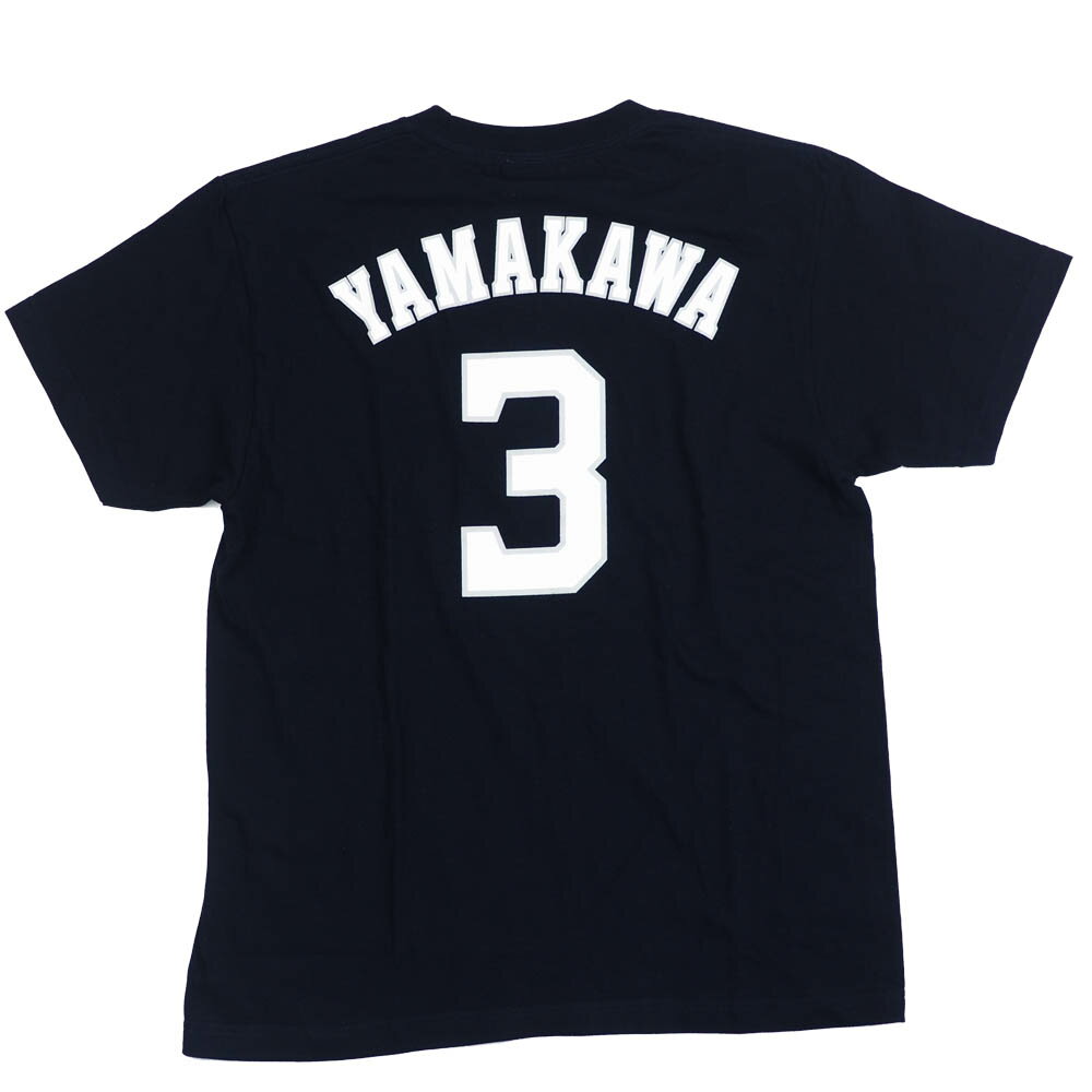 山川穂高 埼玉西武ライオンズ グッズ Tシャツ プレイヤーズTシャツ マジェスティック/Majestic ネイビーのサムネイル
