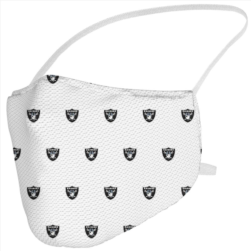NFL レイダース マスク ファッションマスク Adult Team Logo Face Covering ホワイト