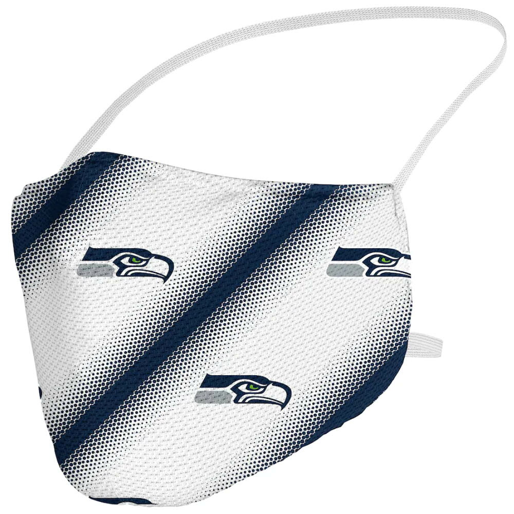 NFL シーホークス マスク ファッションマスク Adult Team Logo Face Covering Stripe