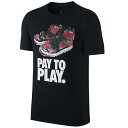 JORDAN Tシャツ Jordan レトロ 1 Bred Pay to Play T-Shirt ナイキ/Nike ブラック【OCSL】