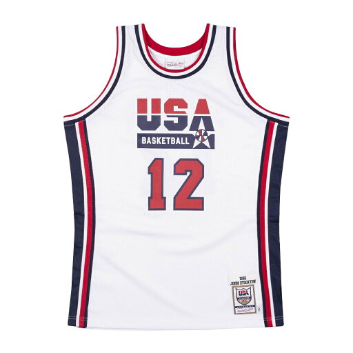 USABB ジョン・ストックトン 1992 アメリカ代表 ユニフォーム/ジャージ オーセンティック USA 1992 ドリームチーム ミッチェル&ネス USABB ジョン・ストックトン 1992 アメリカ代表 ユニフォーム/ジャージ オーセンティック USA 1992 ドリームチーム ミッチェル&ネス