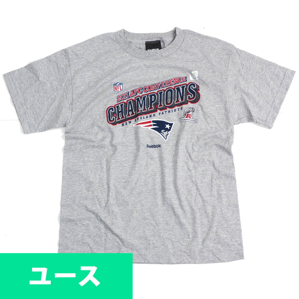 乐天商城 - NFL ペイトリオッツ Tシャツ ユース 2011 AFC Conference Champions T-Shirt リーボック/Reebok グレー【OCSL】
