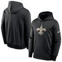 NFL セインツ パーカー/フーディー Prime Logo Therma Pullover Hoodie ナイキ/Nike ブラック NKAQ-CM9