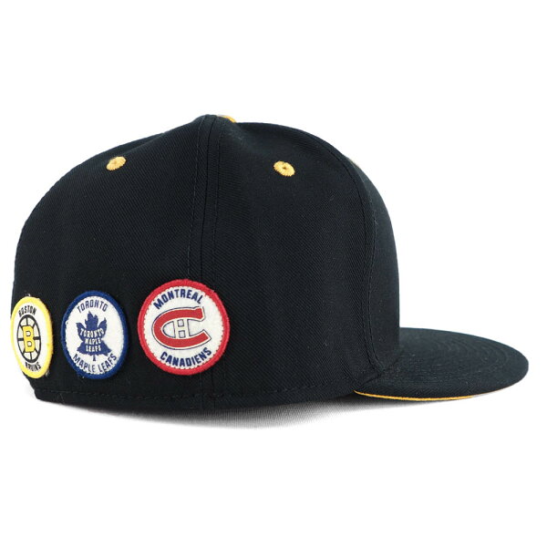 NHL キャップ/帽子 Original Six Fitted Hat ブラック