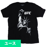 UFC Tシャツ ユース Liberty Glove UFC 205 New York T-Shirt リーボック/Reebok ブラック - 
激レア！UFCユースサイズTシャツが新入荷！自由の女神像がデザインされたインパクト大なアイテム！
