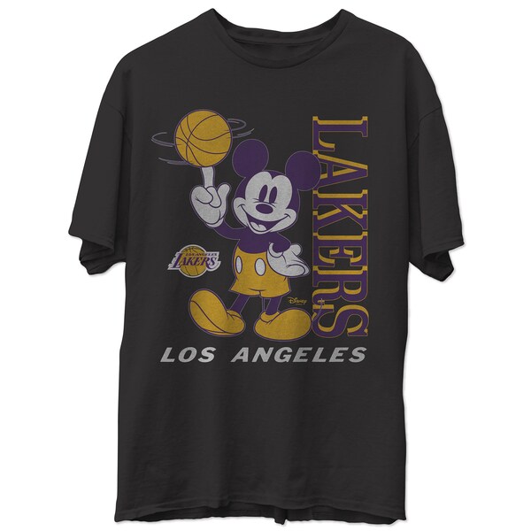 NBA ロサンゼルス・レイカーズ Tシャツ ディズニー ミッキーマウス Disney Vintage Mickey Baller T-Shirt Junk Food ブラック