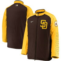 【取寄】MLB サンディエゴ・パドレス ジャケット/アウター Authentic Collection Dugout Full-Zip Jacket ナイキ/Nike ブラウン - 
ナイキMLB選手着用モデルフルジップジャケット取寄受付開始！
