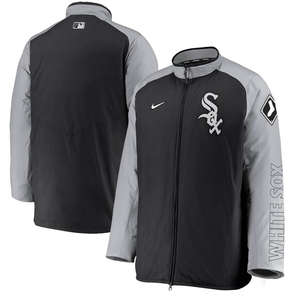 MLB シカゴ・ホワイトソックス ジャケット/アウター Authentic Collection Dugout Full-Zip Jacket ナイキ/Nike ブラック