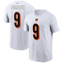 NFL ジョー・バロウ ベンガルズ Tシャツ プレイヤー ネーム＆ナンバー ナイキ/Nike ホワイト