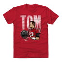 NFL トム ブレイディ バッカニアーズ Tシャツ Player Art Cotton T-Shirt 500LEVEL レッド【OCSL】