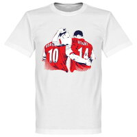 【取寄】SOCCER ティエリ・アンリ/デニス・ベルカンプ アーセナル Tシャツ Backpost T-shirt RETAKE ホワイト - 
ノースロンドンのレジェンドが勢揃い！アーセナルTシャツ！
