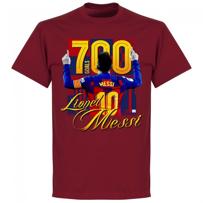 【取寄】SOCCER リオネル・メッシ バルセロナ Tシャツ Messi 700 Goals T-shirt RETAKE チリレッド - 
FCバルセロナ メッシ選手の通算700ゴール 記念アパレルが登場！
